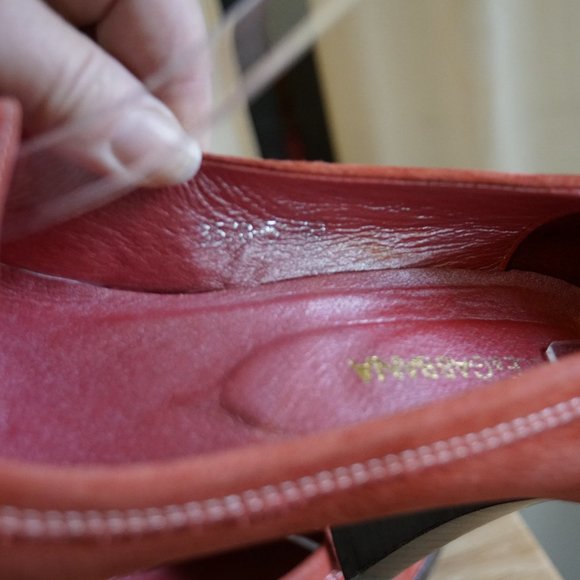 Dolce & Gabbana Red Suede Pumps size 40 us 7.5 - Picture 7 of 8